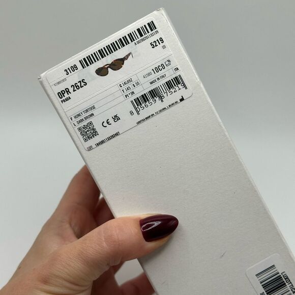 PRADA Sunglasses PR26ZS 14L09Z Honey Tortoise Dark Brown Women NEW - Picture 12 of 13